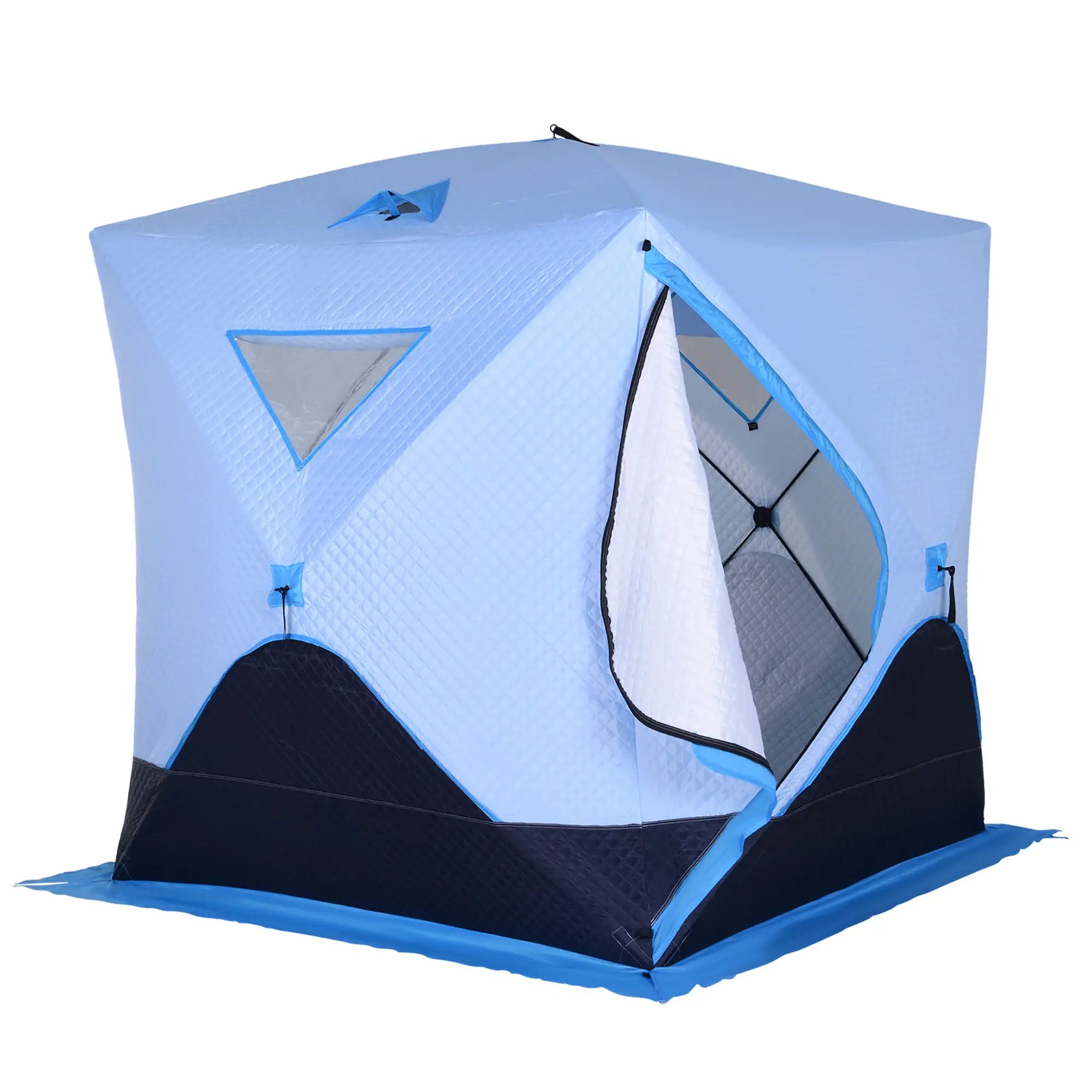 4-Person Pop-Up Ice Fishing Tent, Insulated Shelter, Ventilation Windows, Double Doors, Carry Bag, -22℉ Ice Fishing Tents at Gallery Canada