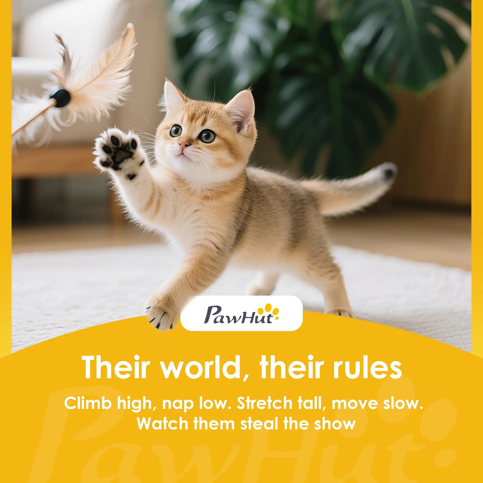 53 Cat Tree Tower, Kitten Activity Centre, Scratching Posts, Beige Cat Towers at Gallery Canada