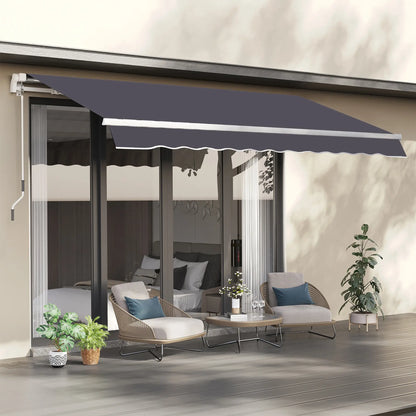 11' x 10' Retractable Awning Fabric Replacement, UV Protection, Grey Awning Fabric Replacement at Gallery Canada