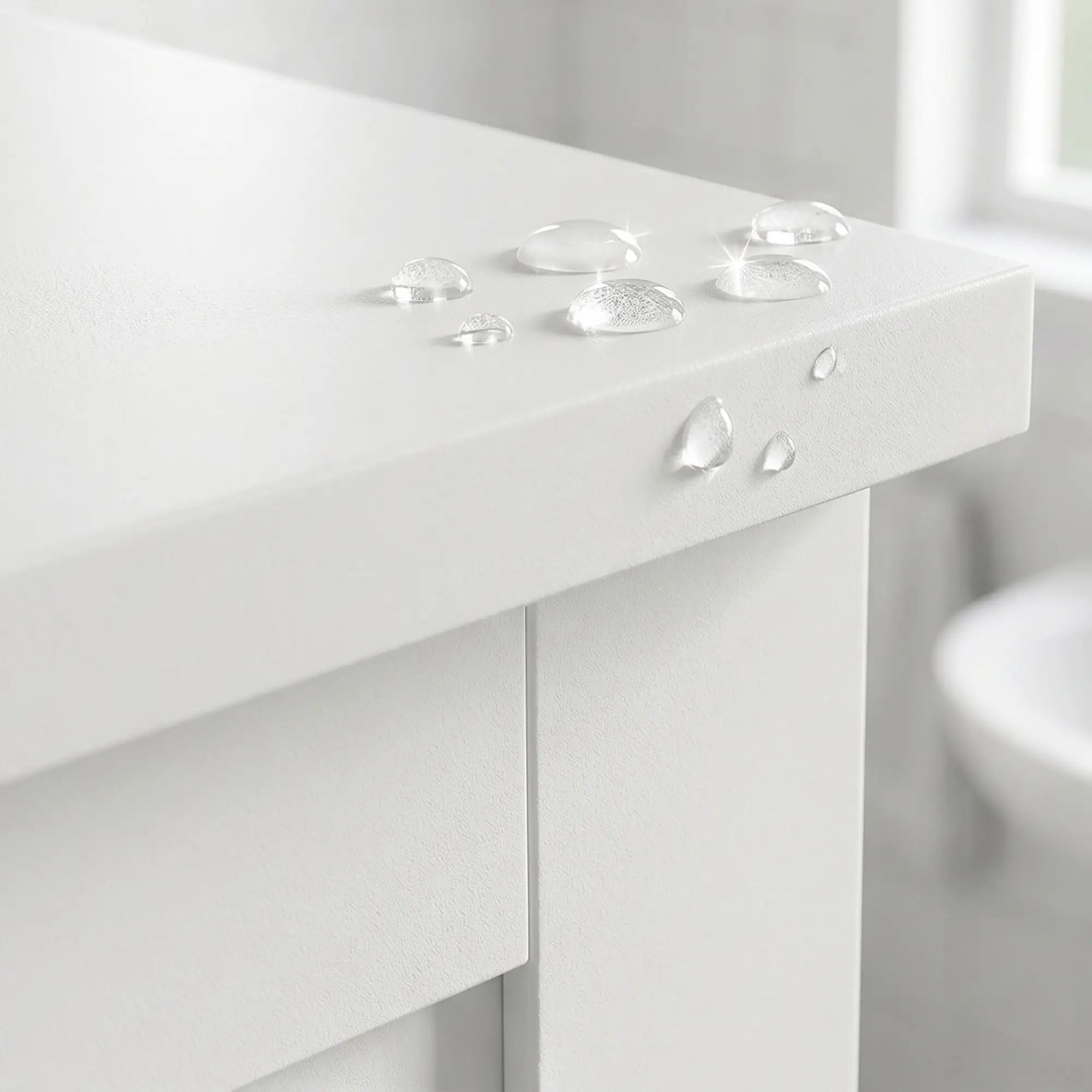 Freestanding Bathroom Cabinet, Glass Louvred Doors, Tall for Kitchen, Study Bathroom Cabinets at Gallery Canada