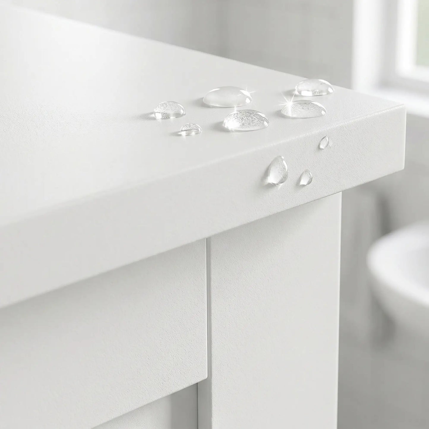 Freestanding Bathroom Cabinet, Glass Louvred Doors, Tall for Kitchen, Study Bathroom Cabinets at Gallery Canada