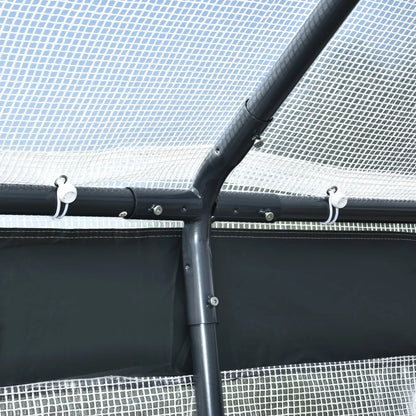 6.6' x 10' x 7' Heavy Duty Walk-In Greenhouse, Plant Growing Tent, White Walk In Greenhouses at Gallery Canada