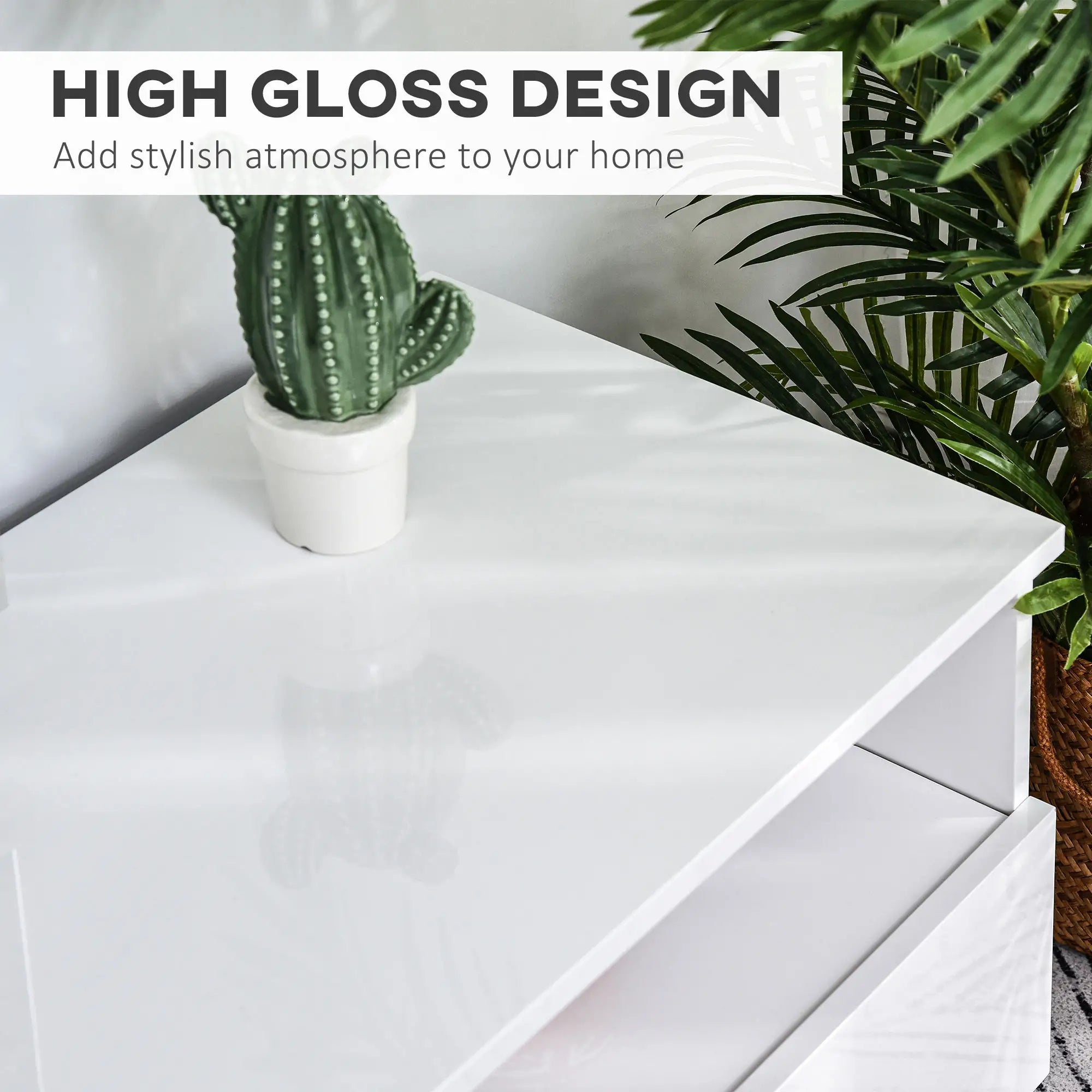 LED Lighted TV Stand for 75