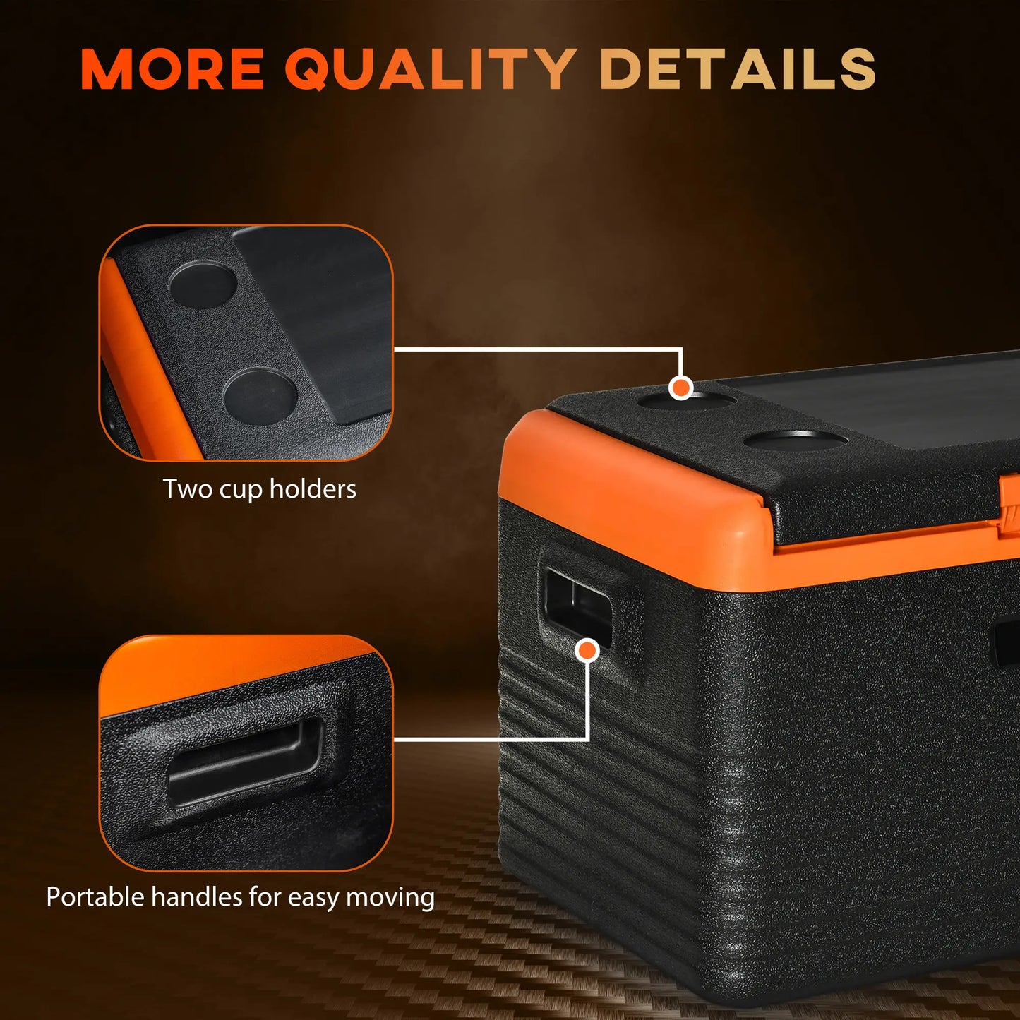 32 Quart Car Fridge, Portable Freezer, Electric Cooler Box, 12/24V DC, 100-240V AC Car Coolers at Gallery Canada