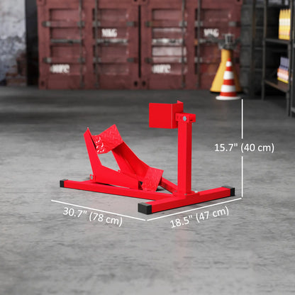Motorcycle Wheel Chock, 660 lbs Capacity, Heavy Duty Steel, 14"-21" Wheels, Red Bike Parking Stands at Gallery Canada