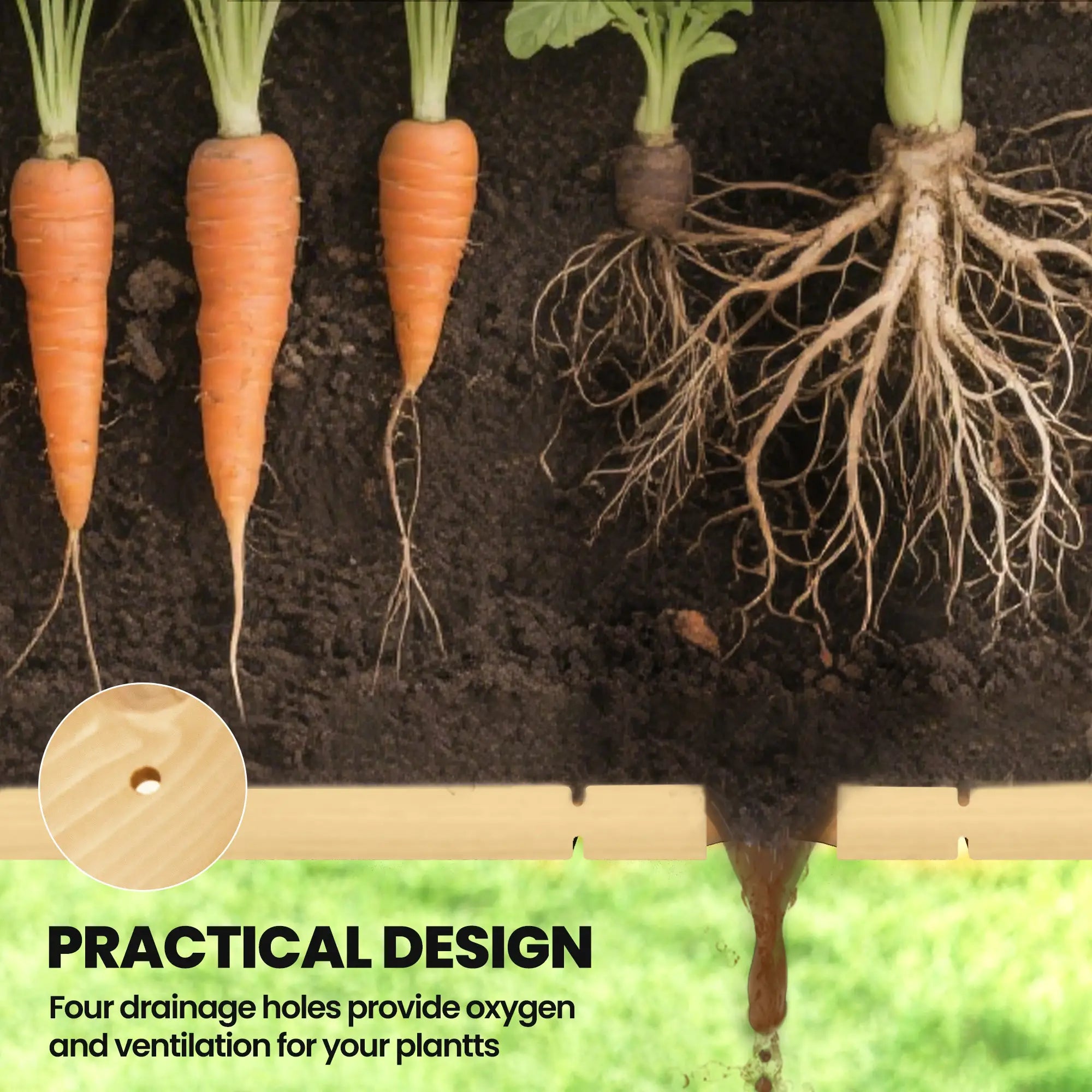 Elevated Planter Box With Legs, Storage Shelf, Raised Garden Bed, Natural Elevated Garden Beds at Gallery Canada
