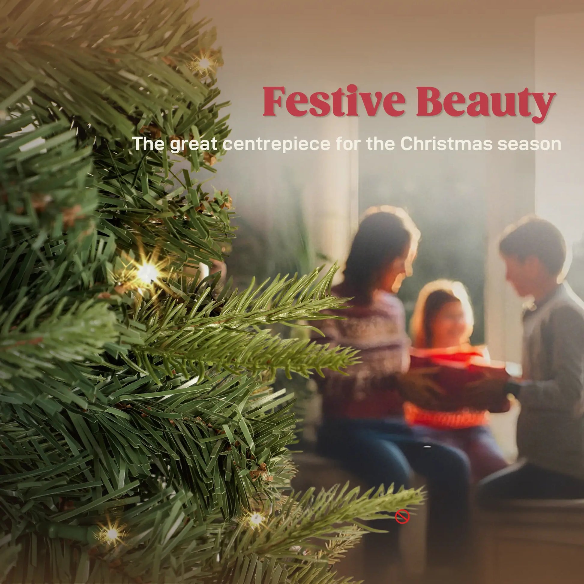 7 ft Prelit Pop Up Christmas Tree, Collapsible Artificial with Metal Stand, Green Pre Lit Christmas Trees at Gallery Canada