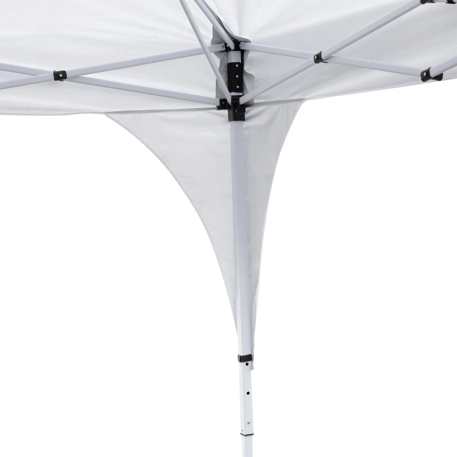 10'x10' Pop Up Canopy, Easy Set Up Party Tent, 2 Tier Vented Roof, Carrying Bag, White Pop Up Canopies at Gallery Canada