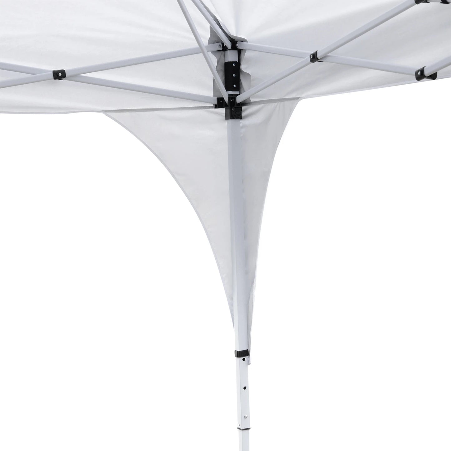 10'x10' Pop Up Canopy, Easy Set Up Party Tent, 2 Tier Vented Roof, Carrying Bag, White Pop Up Canopies at Gallery Canada