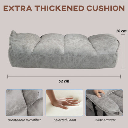 Big and Tall Office Chair with Foot Rest, 400LBS, Grey Executive & Manager Chairs at Gallery Canada