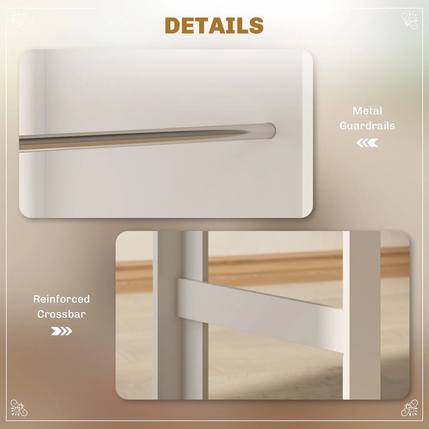 Modern Bar Table, 3 Storage Shelves, Kitchen Dining Room, White Bar Tables & Dining Tables at Gallery Canada