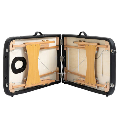 83 Inch Portable Folding Massage Table, Adjustable Salon Spa Bed, Black Portable Massage Tables at Gallery Canada