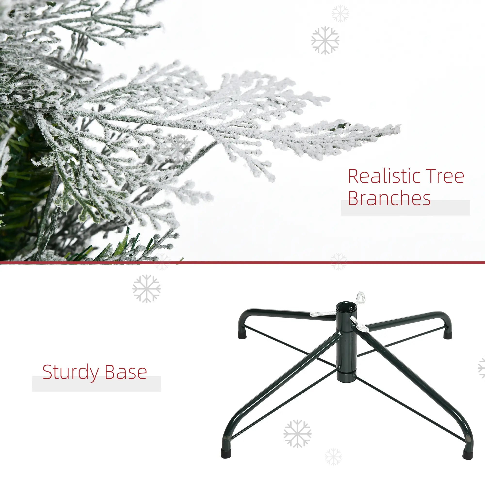 7.5 Feet Artificial Christmas Tree, 880 Cypress Branches, Green Pencil Christmas Trees at Gallery Canada