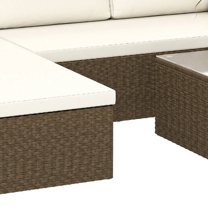 Modern Rattan Sofa Set, 3pcs, Wicker Patio Furniture with Coffee Table Patio Furniture Sets at Gallery Canada