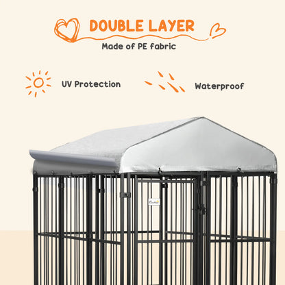 Galvanized Steel Outdoor Dog Kennel, Heavy Duty, Black Houses, Kennels & Pens at Gallery Canada