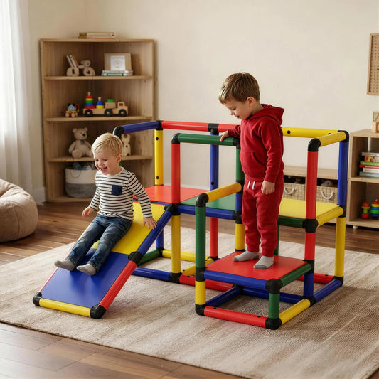 Kids Climbing Structure With Slide, Platform, Ages 1-6 Years, Mixed Colour Gym Sets & Swings Mixed Colour at Gallery Canada