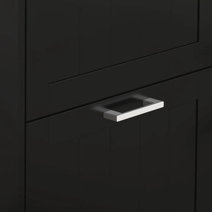 Slim Shoe Cabinet, 3 Flip Drawers, Adjustable Shelves, Holds 15 Pairs, Black Shoe Storage Cabinets & Racks at Gallery Canada