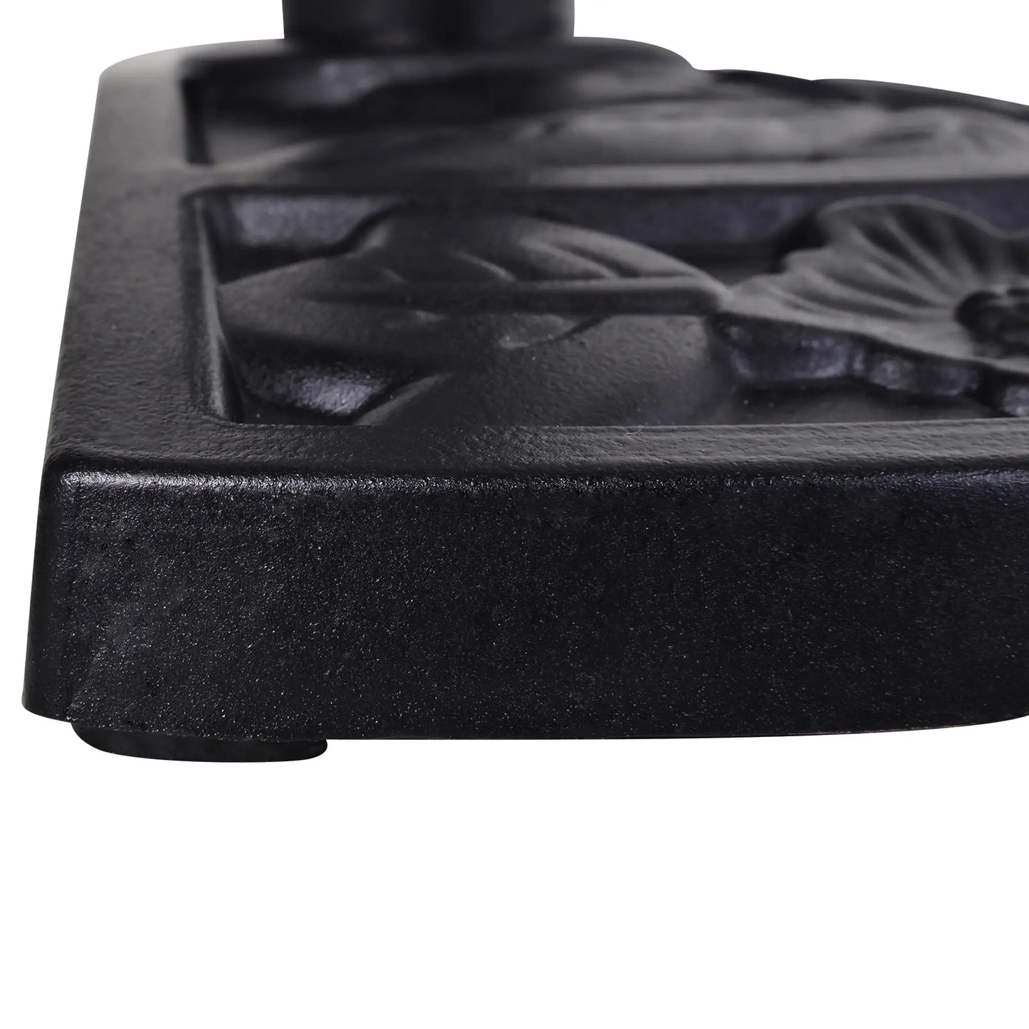 20 lbs Half Round Patio Umbrella Base, 20", For Φ1.5", Φ1.9" Pole, Black Umbrella Bases at Gallery Canada