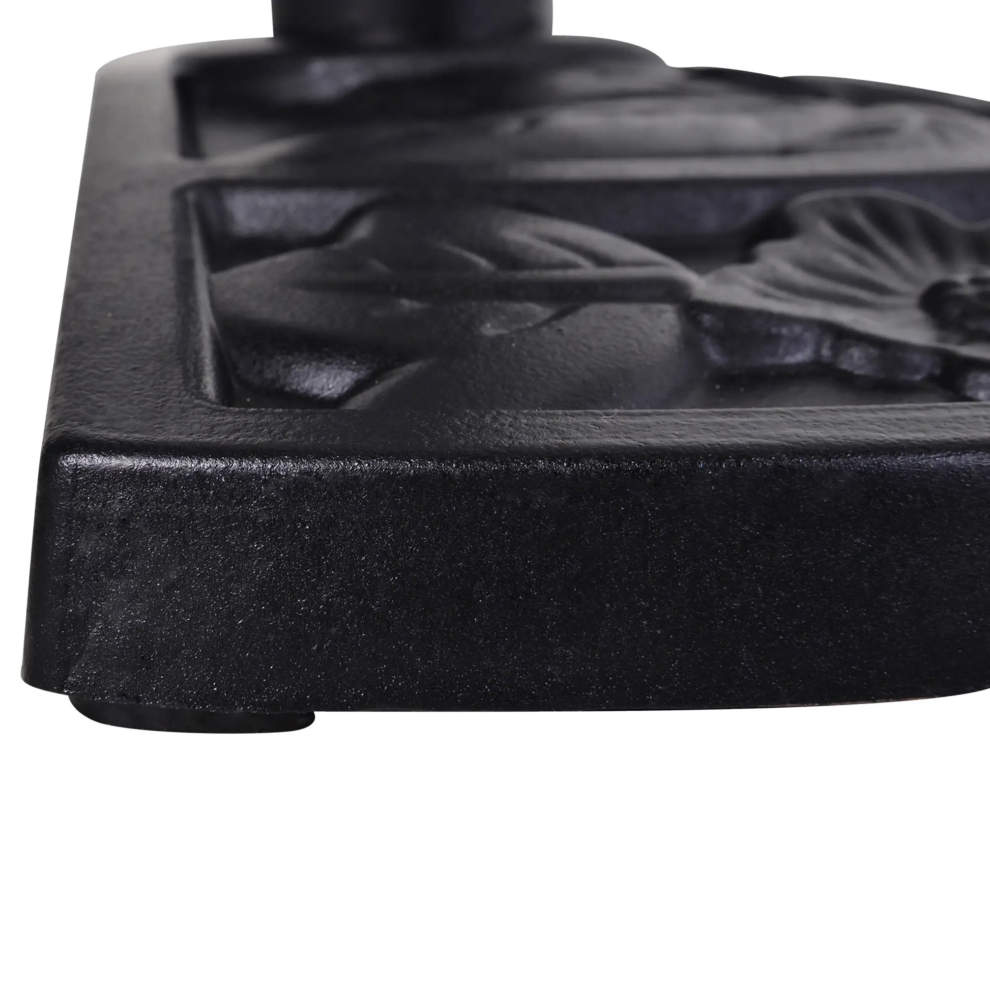 20 lbs Half Round Patio Umbrella Base, 20", For Φ1.5", Φ1.9" Pole, Black Umbrella Bases at Gallery Canada