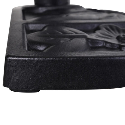 20 lbs Half Round Patio Umbrella Base, 20", For Φ1.5", Φ1.9" Pole, Black Umbrella Bases at Gallery Canada