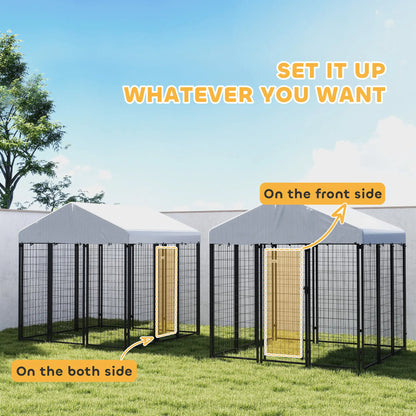 Outdoor Dog Kennel, Waterproof UV-Resistant Cover, 6 x 6 x 6 ft Houses, Kennels & Pens at Gallery Canada