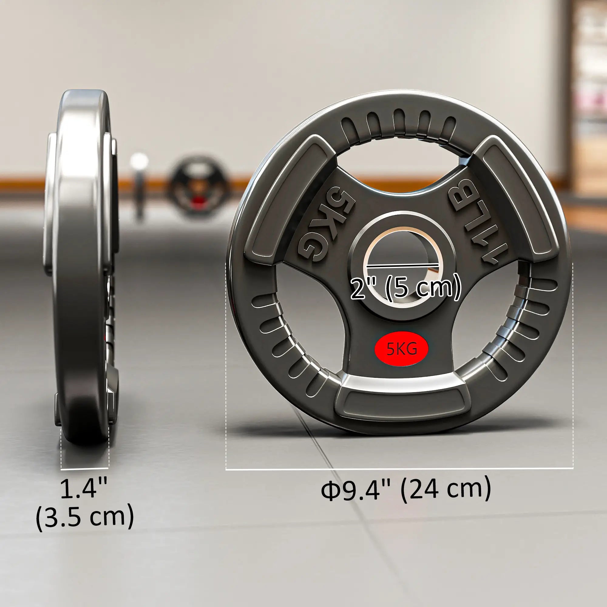 Weight Plates Set, 2-Inch Barbell Weights, 4 x 11lbs Dumbbells & Barbells at Gallery Canada