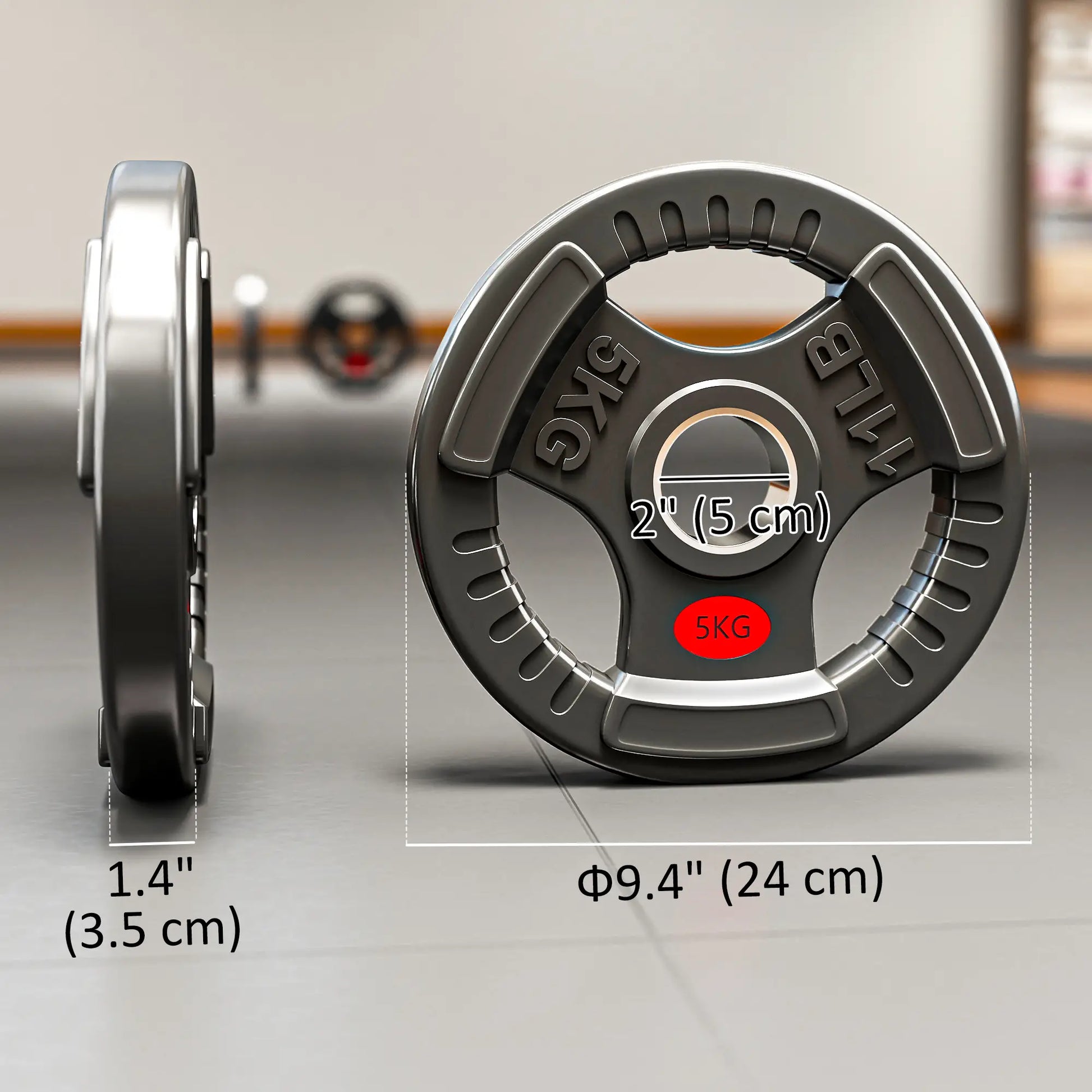 Weight Plates Set, 2-Inch Barbell Weights, 4 x 11lbs Dumbbells & Barbells at Gallery Canada