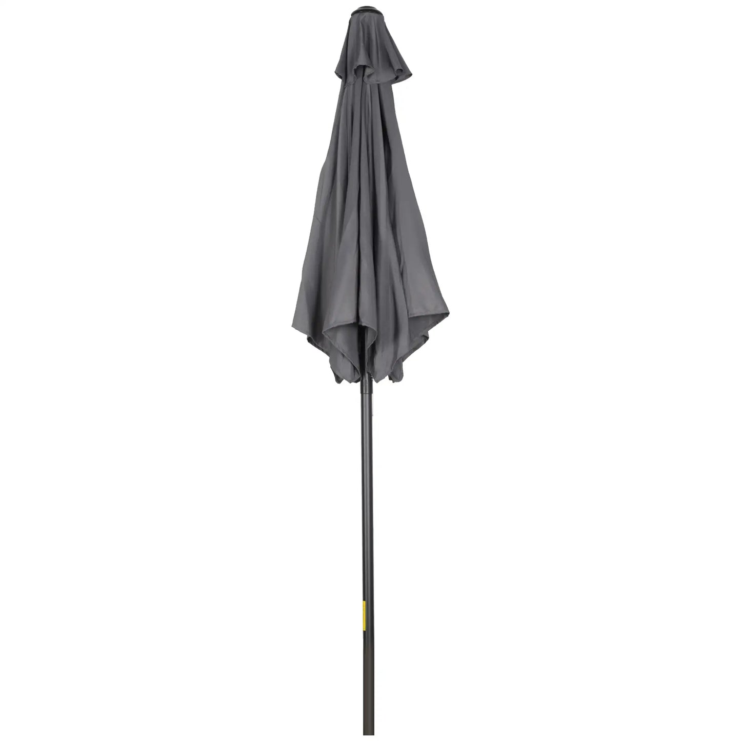 6.6FT Outdoor Patio Umbrella, 6 Solid Ribs, Dark Grey Patio Umbrellas Dark Grey at Gallery Canada