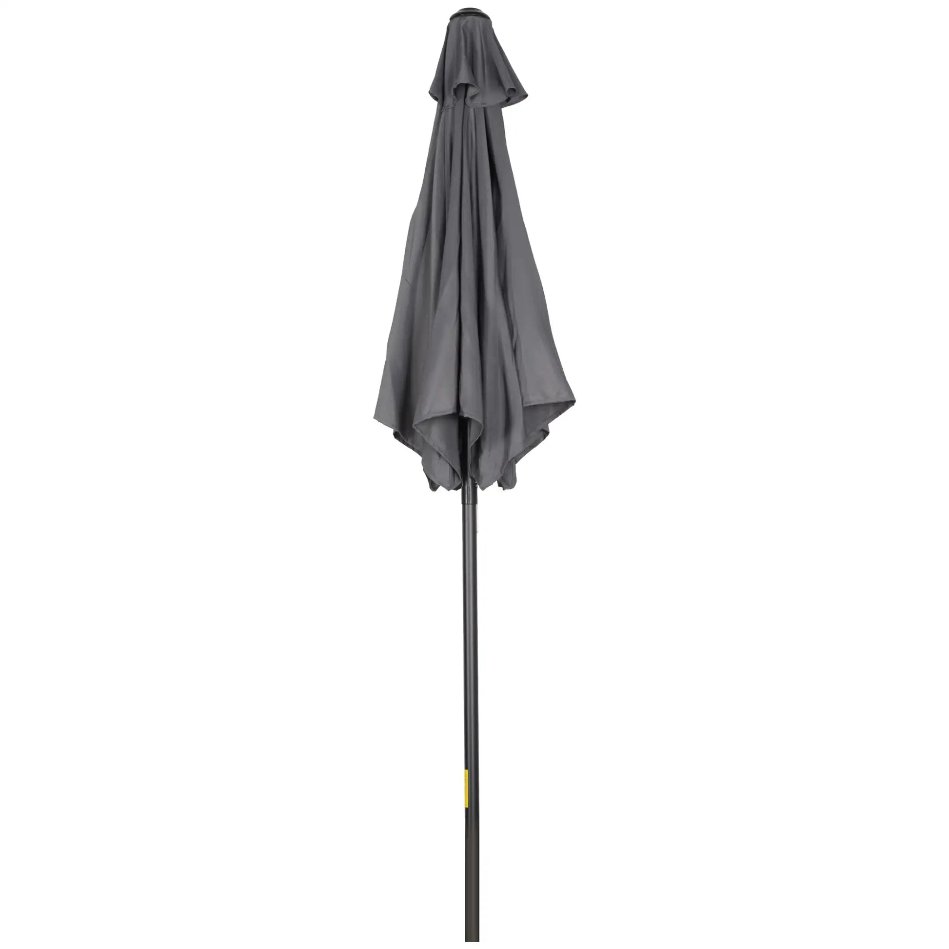 6.6FT Outdoor Patio Umbrella, 6 Solid Ribs, Dark Grey Patio Umbrellas Dark Grey at Gallery Canada