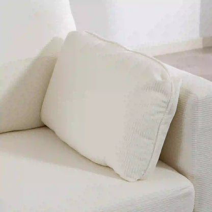 55" Loveseat Sofa, Metal Legs, 2 Pillows, Cream White 2-Seater Sofas at Gallery Canada