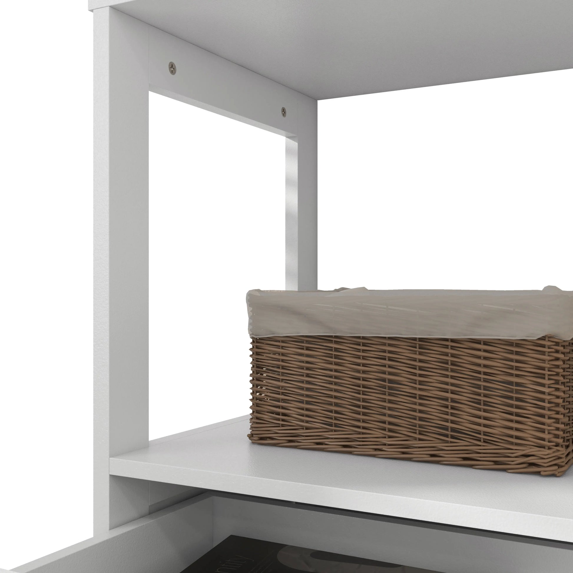 Farmhouse Bathroom Storage Cabinet, Linen Cabinet, 23.5" x 13" x 48.5", White Bathroom Cabinets at Gallery Canada