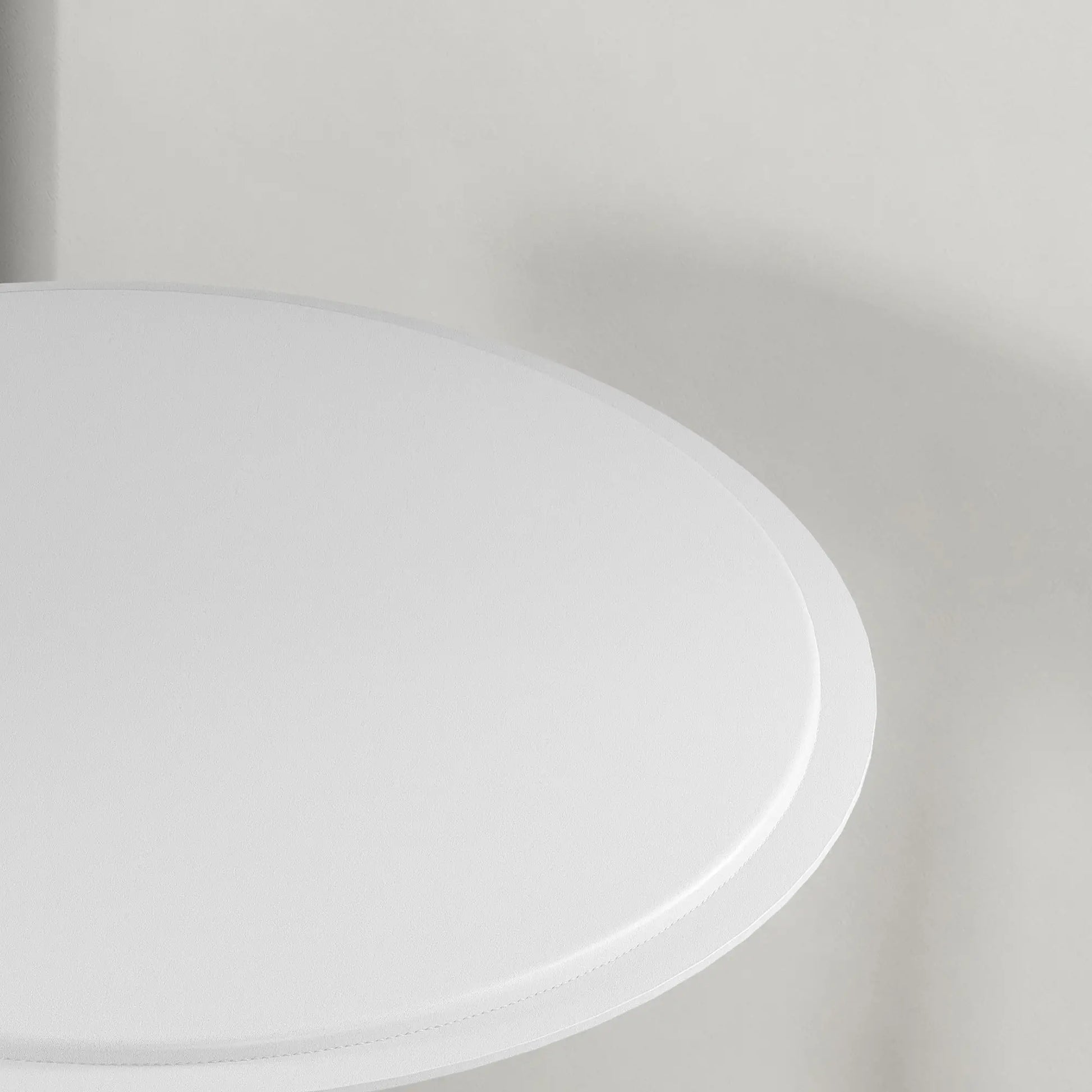 Round Bar Table, Adjustable Height, Faux Leather, Wooden Top, Chrome Base, White Bar Tables & Dining Tables at Gallery Canada