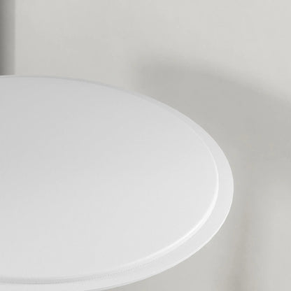 Round Bar Table, Adjustable Height, Faux Leather, Wooden Top, Chrome Base, White Bar Tables & Dining Tables at Gallery Canada