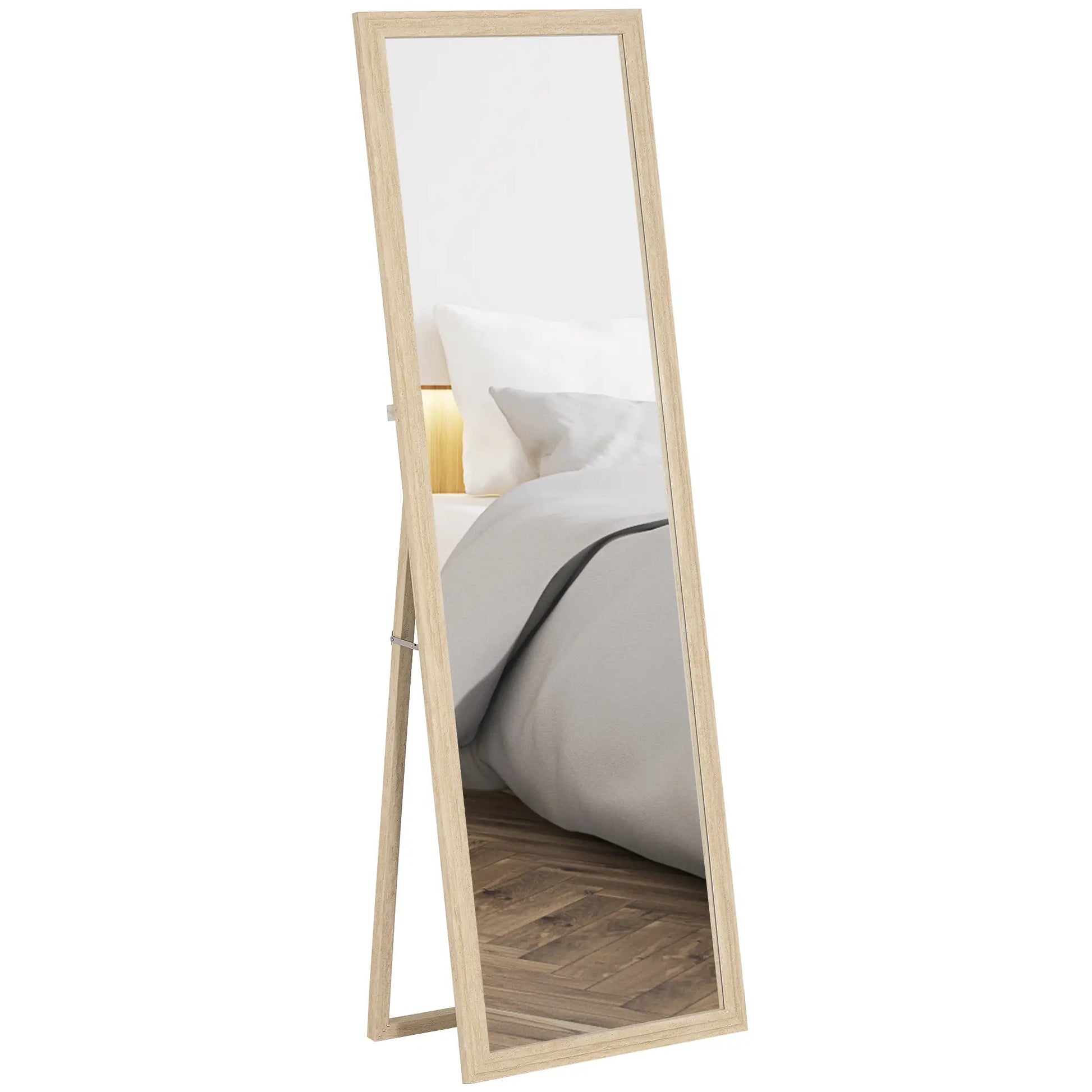 64" x 21" Full Length Mirror, Standing, Wall Mounted, Leaning, Bedroom, Living Room, Beige Full Length Mirrors at Gallery Canada