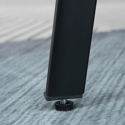 Counter Height Stools Set of 2, Upholstered Kitchen Stool with Back, Steel Legs Bar Stools at Gallery Canada