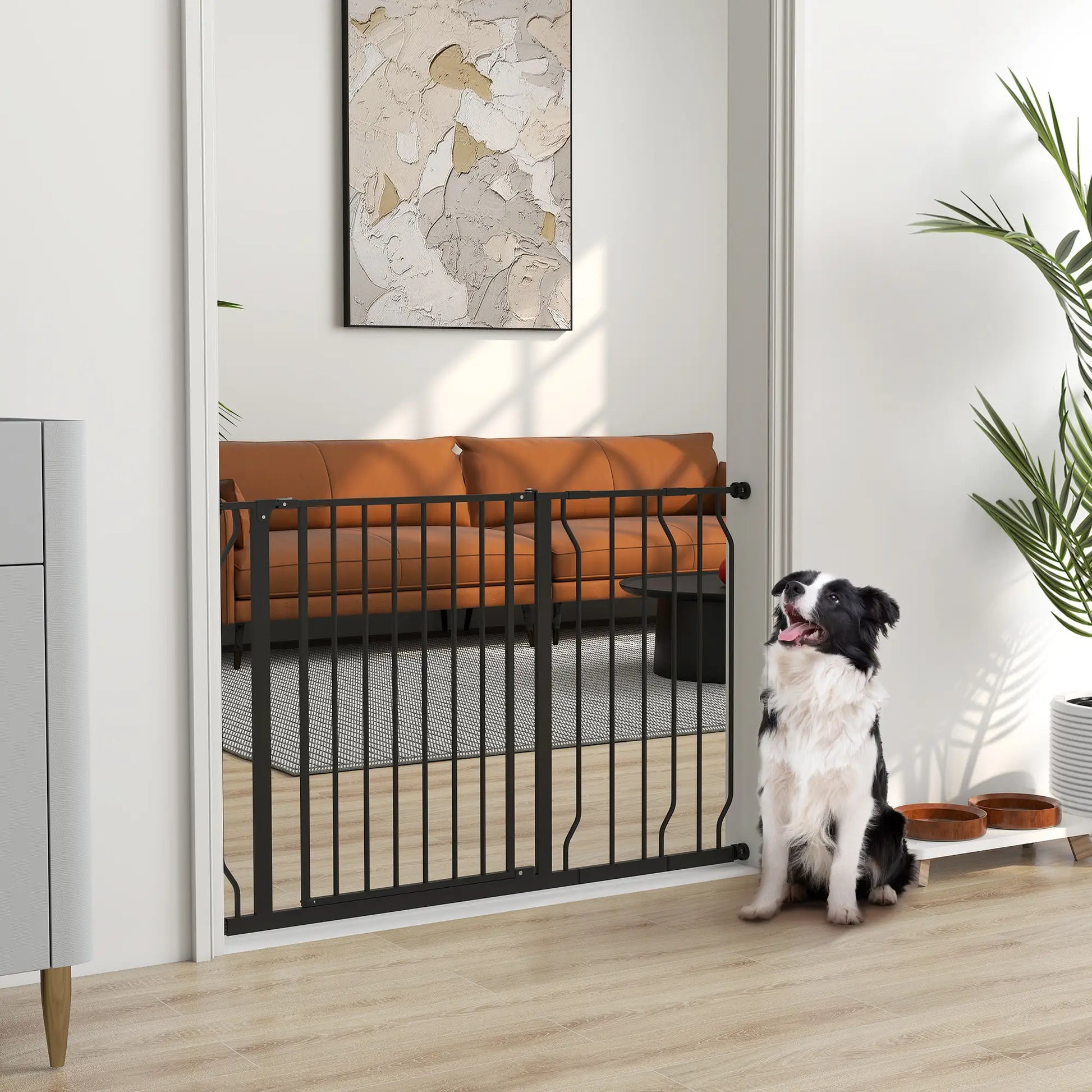 30"-45" Easy Install Pet Gate, Extra Wide, Black Houses, Kennels & Pens at Gallery Canada