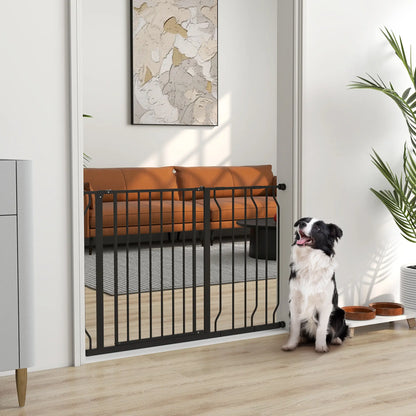 30"-45" Easy Install Pet Gate, Extra Wide, Black Houses, Kennels & Pens at Gallery Canada