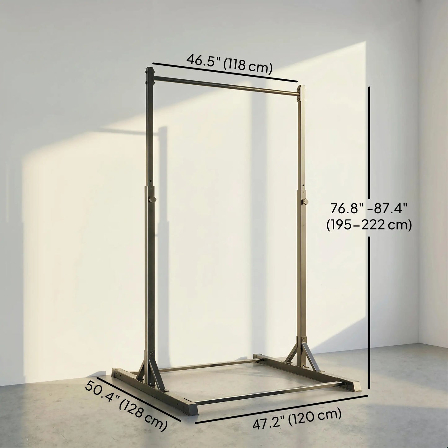 Portable Pull Up Station, Height Adjustable, 8 Levels, 440LBS Capacity Strength Training Equipment at Gallery Canada