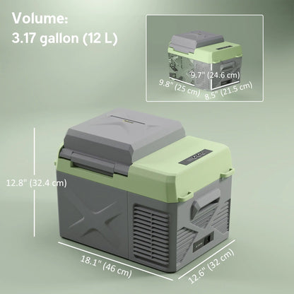 12QT Car Refrigerator, 12/24V DC, 110-240V AC, -68℉~68℉, Portable Cooler Car Coolers at Gallery Canada