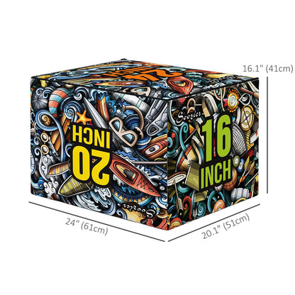 Soft Plyo Box, 3-in-1, Non-Slip Jump Box, 24" x 20" x 16" More-Strength Training Equipment at Gallery Canada