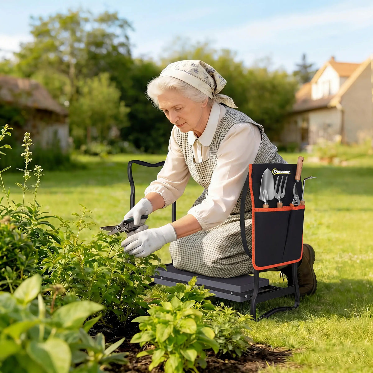 Garden Kneeler And Seat, 330lbs Heavy Duty Gardening Stool Garden Accessories at Gallery Canada