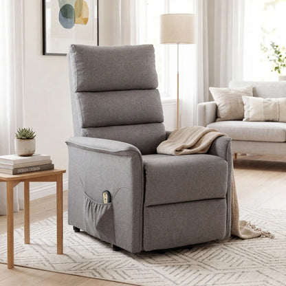 Lift Chair Recliner With Remote Control, Dark Grey Electric Power Lift Chairs at Gallery Canada