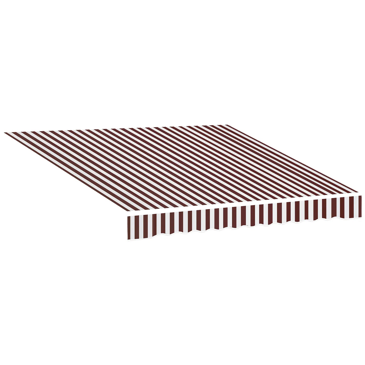 9' x 8' Outdoor Sunshade Canopy, UV Protection, White, Red Awning Fabric Replacement Red and White at Gallery Canada