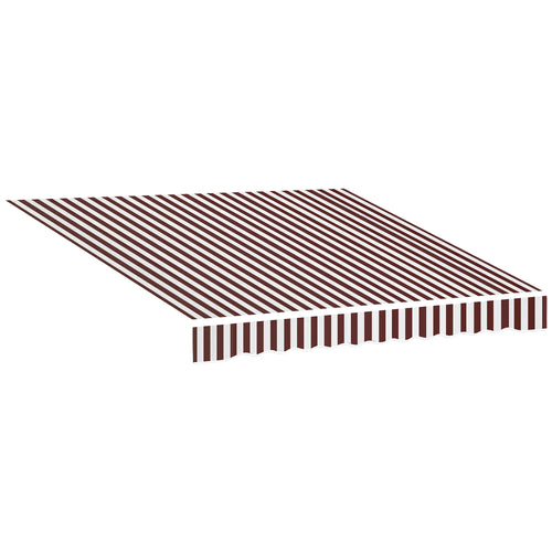 9' x 8' Outdoor Sunshade Canopy, UV Protection, White, Red