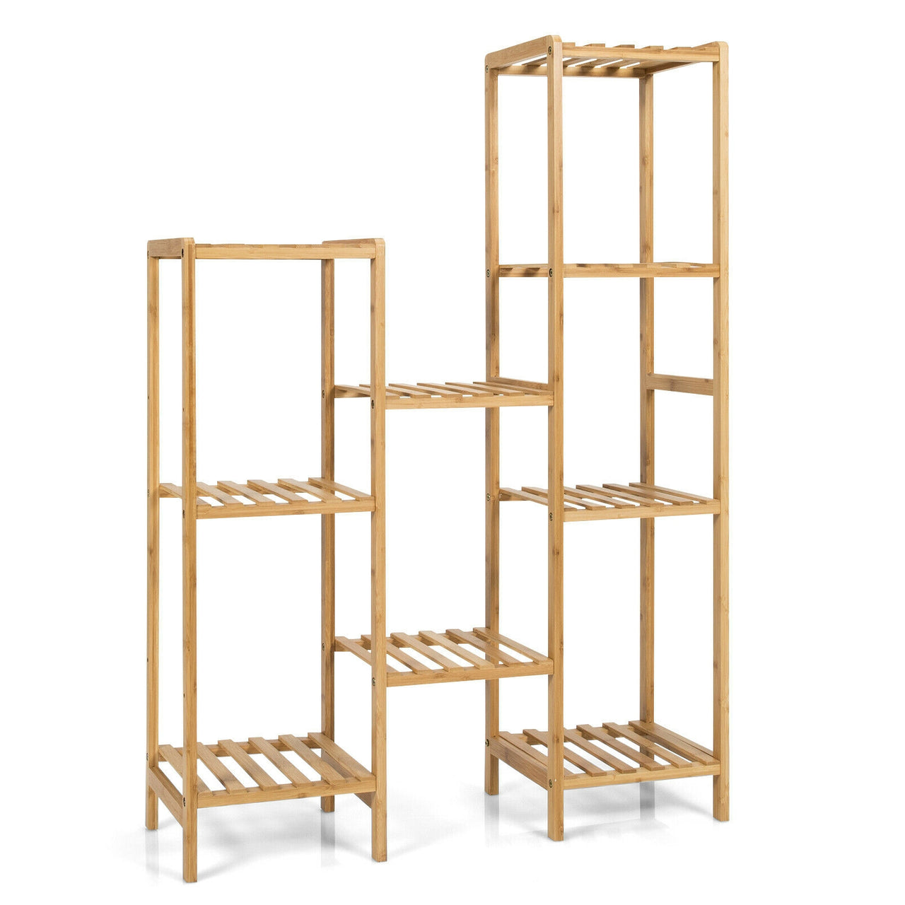 9/11-Tier Bamboo Plant Stand for Living Room Balcony Garden - Gallery View 1 of 10