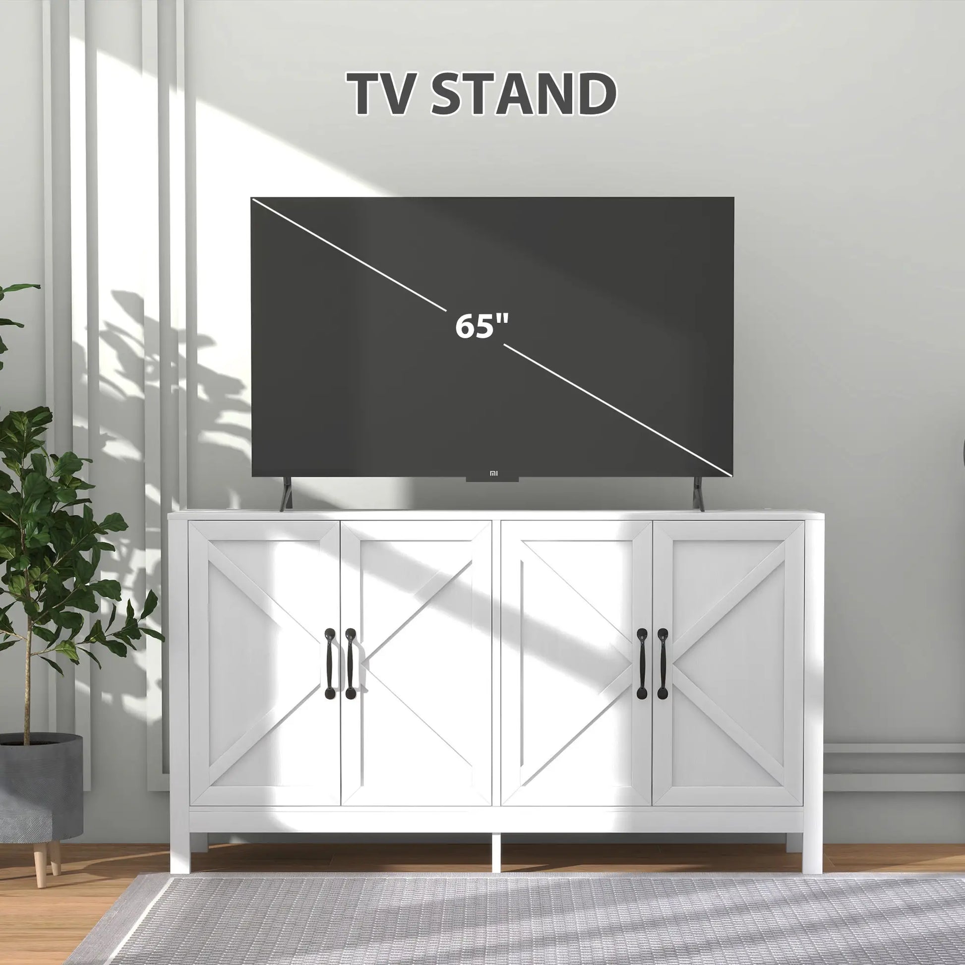 Sideboard Buffet, Storage Cabinet, TV Stand for 65 Inches, White Bar Cabinets at Gallery Canada