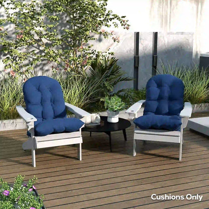 Adirondack Chair Cushions Set Of 2, Navy Blue Patio Chair Cushions at Gallery Canada