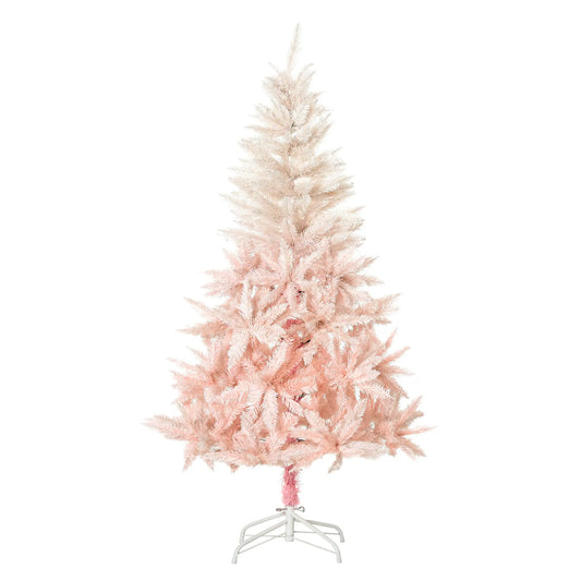 5ft Artificial Christmas Tree, Automatic Open, Pink, White Artificial Christmas Trees White, Pink at Gallery Canada
