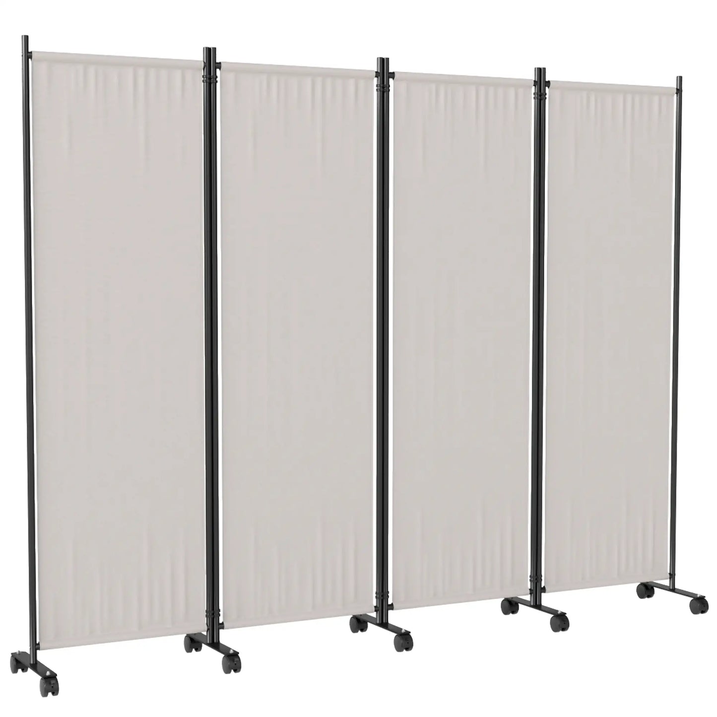 Folding Room Divider with Wheels, Privacy Screen, 5.6ft Tall Side Awnings at Gallery Canada