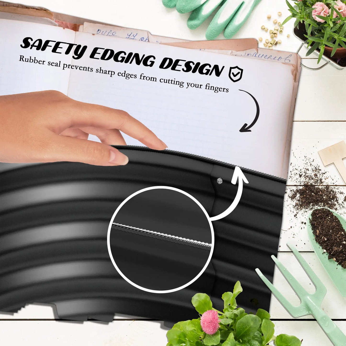 4.9 x 2 x 1ft Galvanized Raised Garden Bed, Metal Planter Box, Dark Grey Raised Garden Beds at Gallery Canada